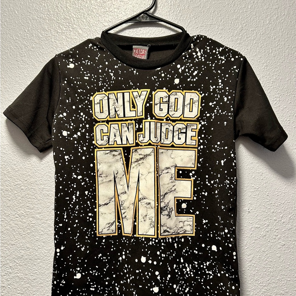 Kids Black Graphic T-Shirt